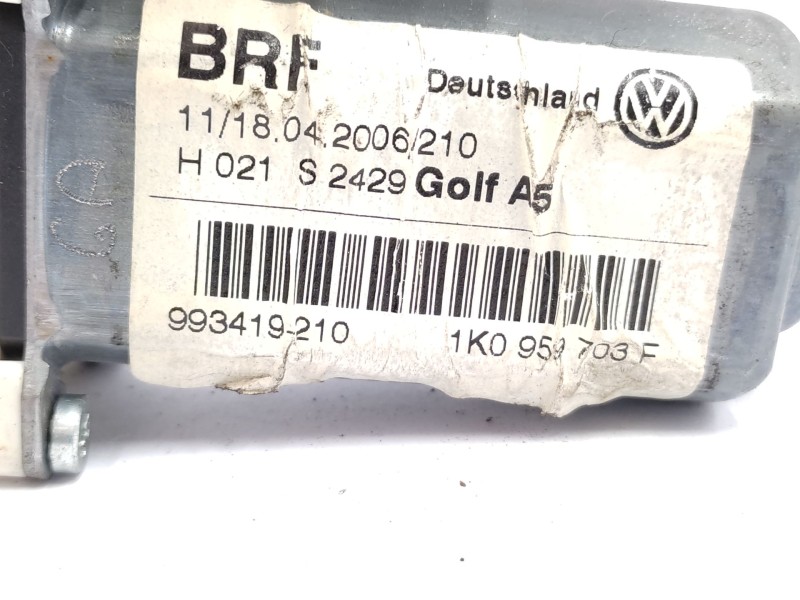 Recambio de motor elevalunas trasero izquierdo para volkswagen golf v (1k1) 1.9 tdi referencia OEM IAM   