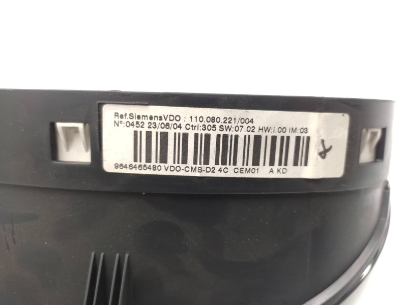 Cuadro Instrumentos 9646465480 A2c53014407 6106v4 - Peugeot 407 Sr Confort 3