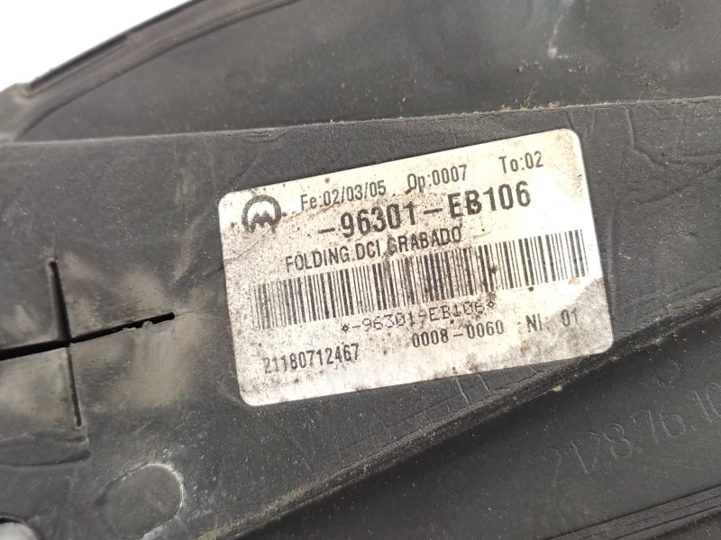 Retrovisor Derecho 96301eb106  - Nissan Pathfinder Iii (r51) 2.5 Dci 4