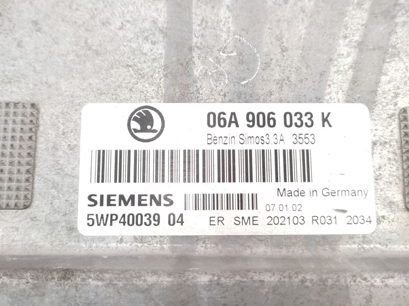 Centralita Motor Uce 06a906033k 5wp40039 - Skoda Octavia I (1u2) 1.6 4