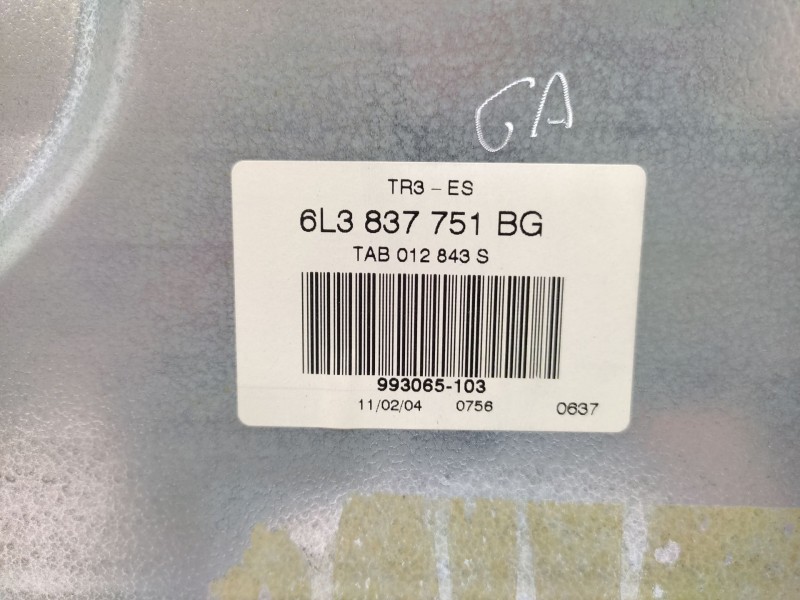 Elevalunas Delantero Izquierdo 6l3837751bg 6l3837461  - Seat Ibiza Iii (6l1) 1.9 Tdi 4