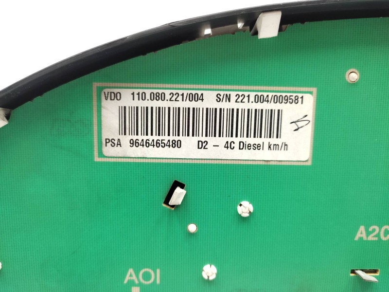 Cuadro Instrumentos 9646465480 A2c53014407 6106v4 - Peugeot 407 Sr Confort 6