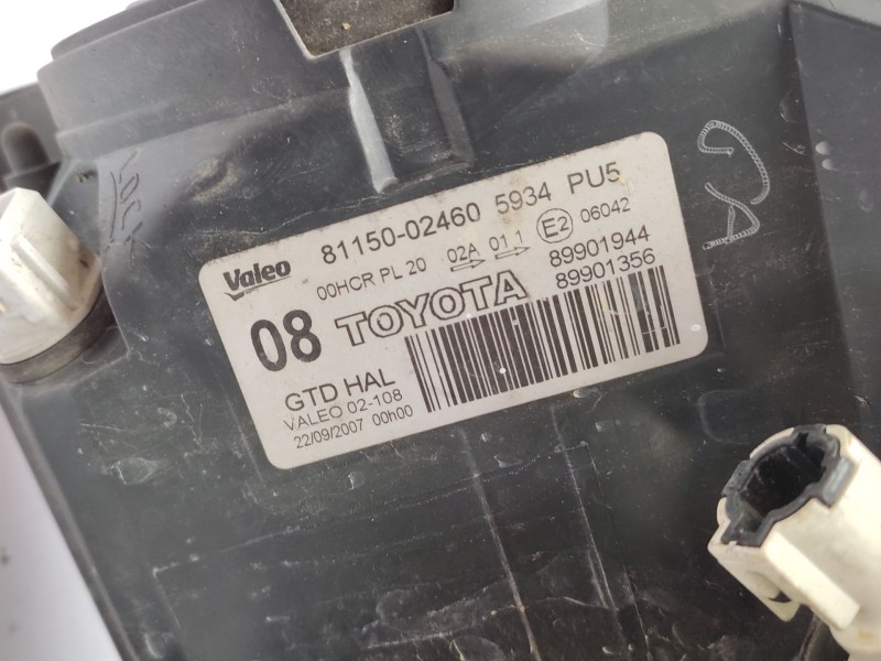 Faro Izquierdo 8117002460 89901944 - Toyota Auris (_e15_) 1.4 (zze150_) 3