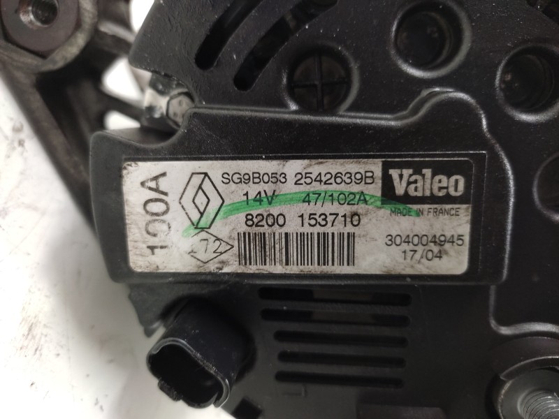 Alternador 8200153710 Sg9b053  - Renault Laguna Ii Grandtour (kg0) Dynamique Confort 6