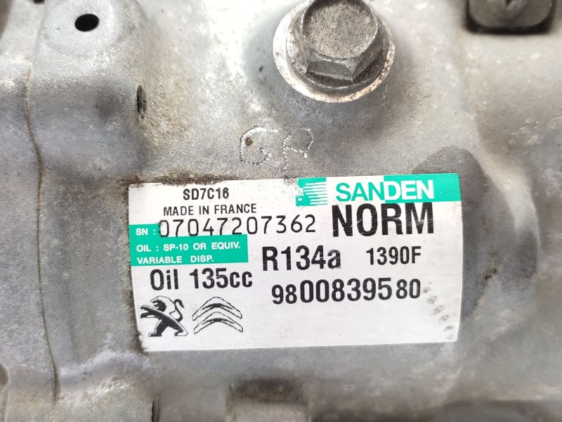 Recambio de compresor aire acondicionado para peugeot 5008 (0u_, 0e_) 1.6 hdi referencia OEM IAM   