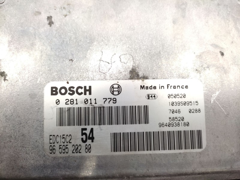 Centralita Motor Uce 9659520280 9640938180 0281011779 - Citroën C8 (ea_, Eb_) 2.2 Hdi 4