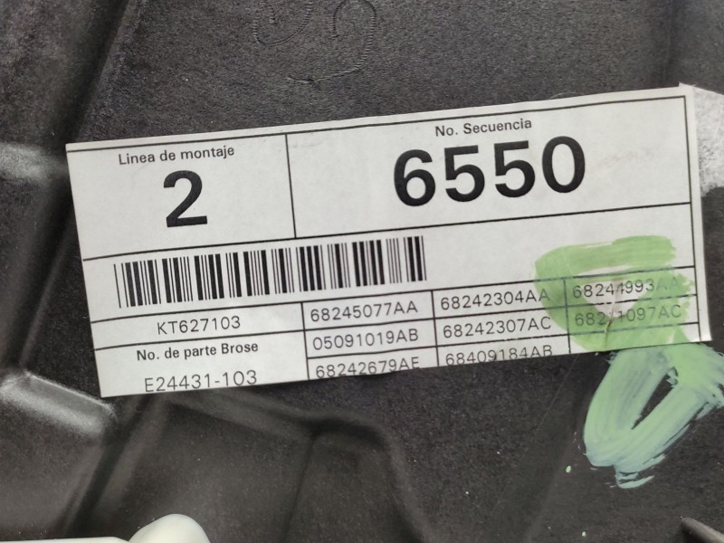 Recambio de elevalunas delantero izquierdo para jeep compass (mp, m6, mv, m7) 2.0 crd 4x4 referencia OEM IAM   