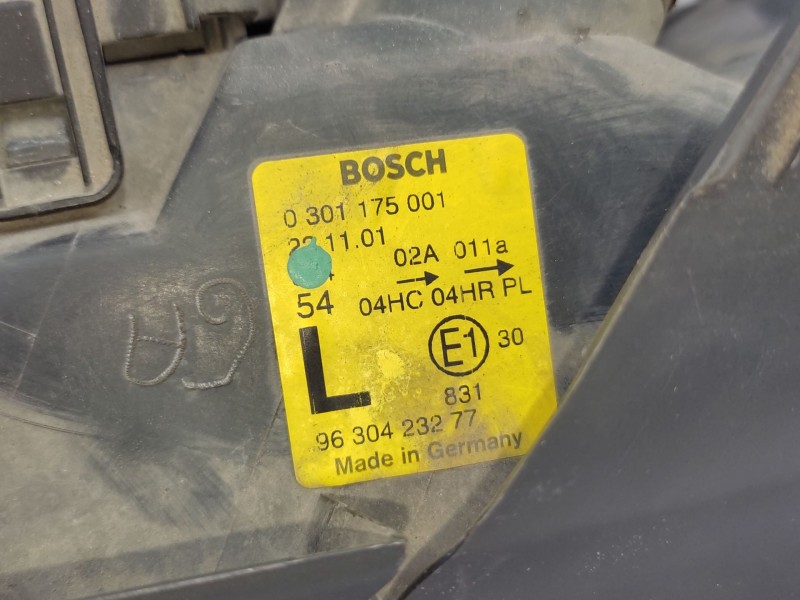 Recambio de faro izquierdo para peugeot 406 (8b) 1.8 16v referencia OEM IAM   
