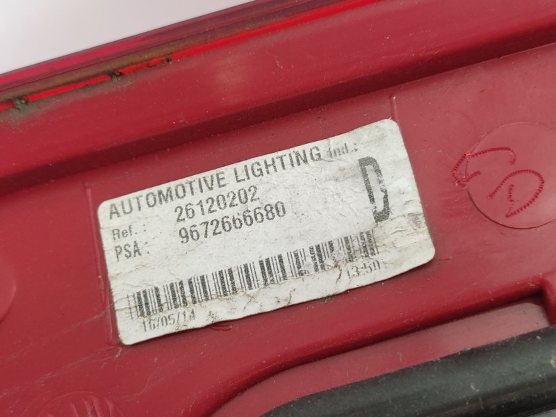 Piloto Trasero Derecho 9672666680 6351kh  - Peugeot 5008 (0u_, 0e_) 1.6 Hdi 4