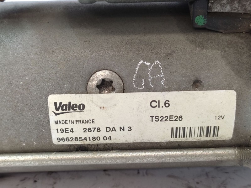 Motor Arranque 9662854180 Ts22e26 - Peugeot 5008 (0u_, 0e_) 1.6 Hdi 5