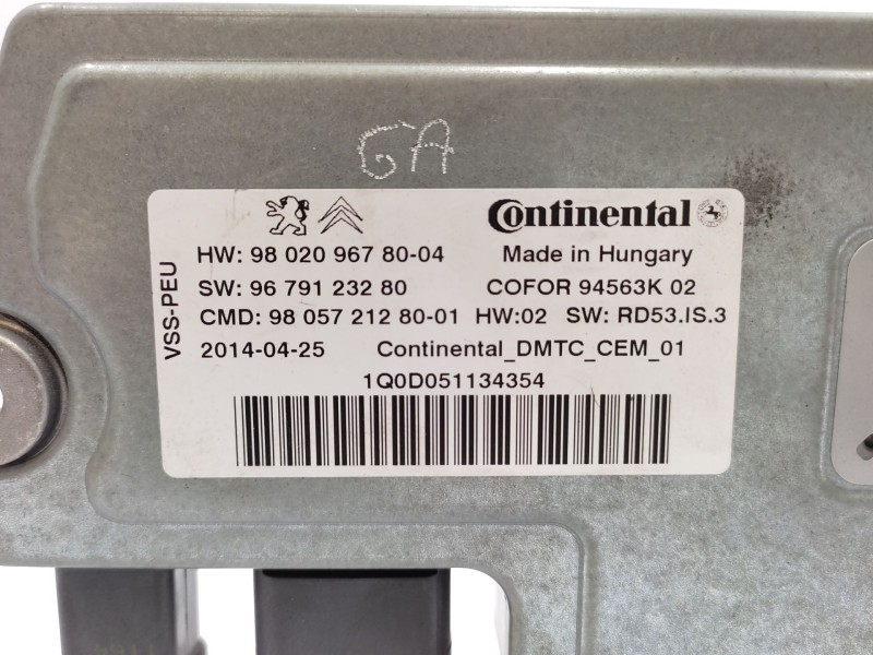 Recambio de centralita start / stop para peugeot 5008 (0u_, 0e_) 1.6 hdi referencia OEM IAM   