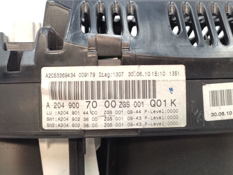 Cuadro Instrumentos A2049007000  - Mercedes-benz Clase C (w204) C 220 Cdi (204.008) 6