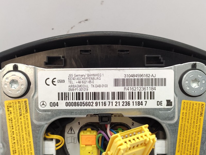 Recambio de airbag delantero izquierdo para mercedes-benz clase c (w204) c 220 cdi (204.008) referencia OEM IAM  A0008605602 
