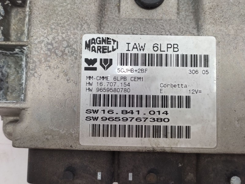 Centralita Motor Uce 9659767380 Iaw6lpb - Peugeot 407 Coupé (6c_) 2.2 16v 4