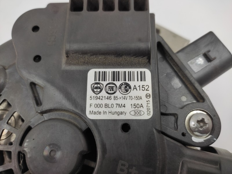 Alternador 51942146 F000bl07m4  - Fiat 500 X (334) City Cross 6
