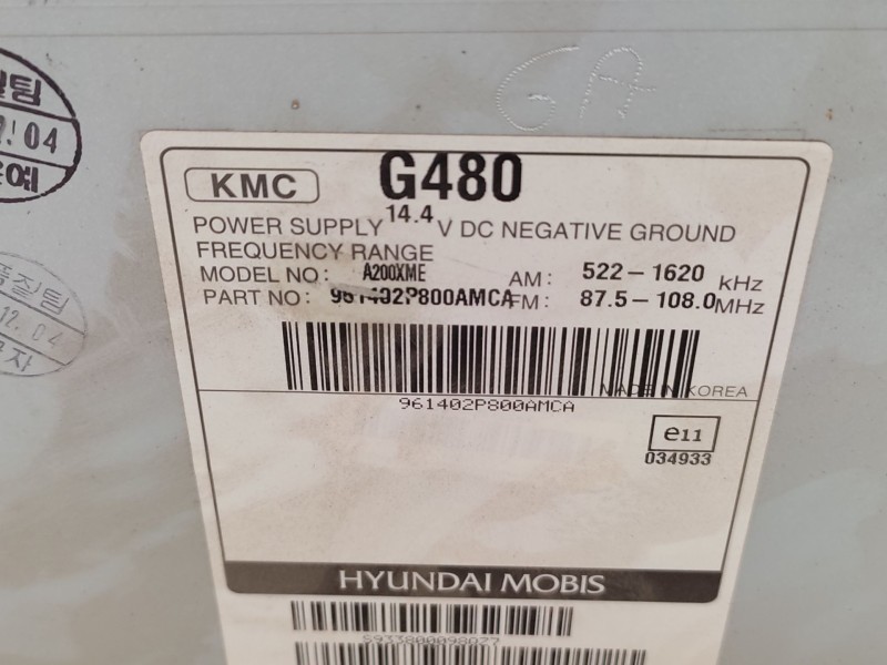 Sistema Audio / Radio Cd 961402p800  - Kia Sorento 2.2 Crdi Cat 6