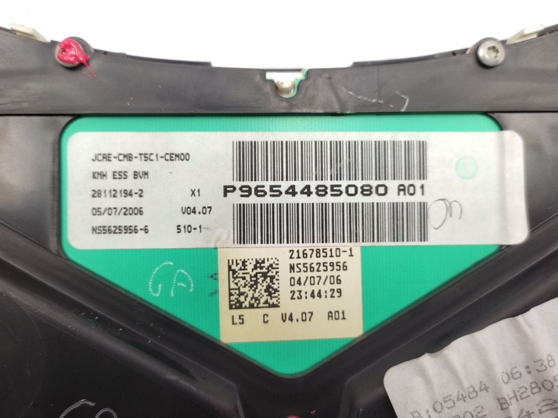 Cuadro Instrumentos 9654485080 6103l5 - Peugeot 307 Sw (3h) 1.6 16v 6
