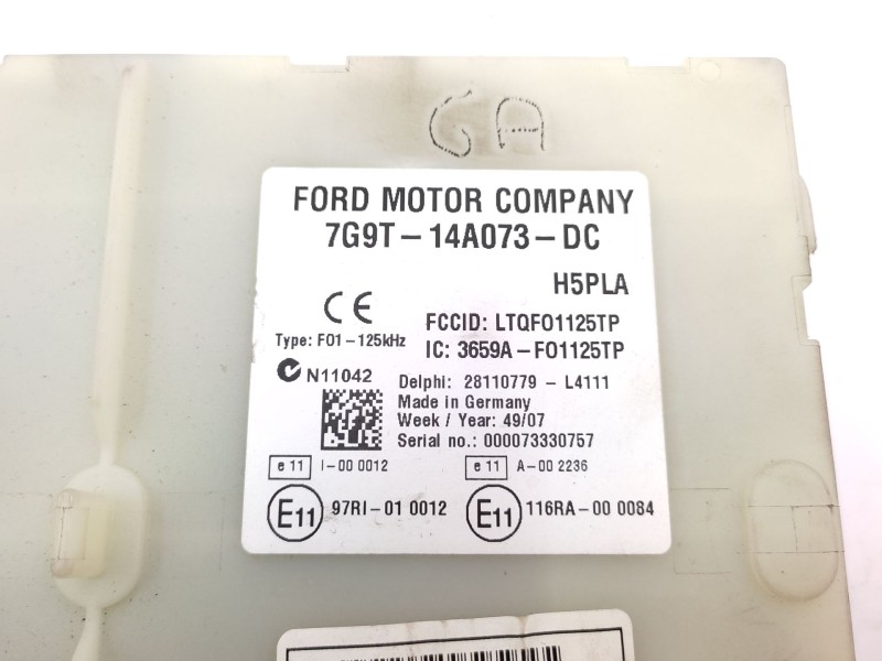 Caja Reles / Fusibles 7g9t14a073dc 1681101  - Ford Mondeo Iv (ba7) 2.0 Tdci 5