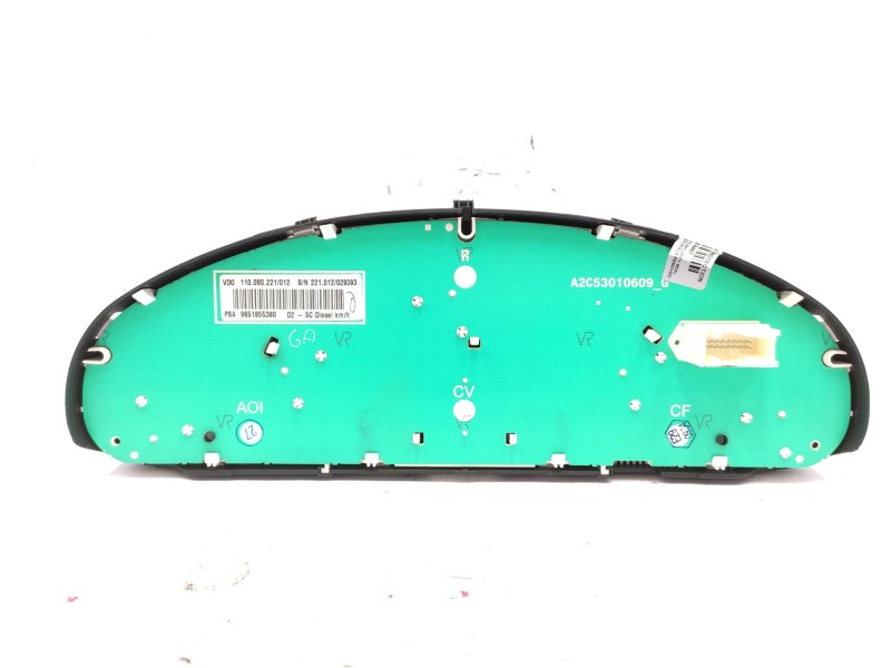 Cuadro Instrumentos 9651855380 6406w8  - Peugeot 407 (6d_) 2.0 (6drfnb, 6drfne) 4