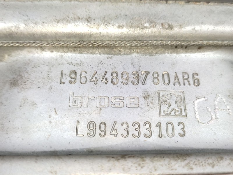 Elevalunas Trasero Izquierdo 9644893780 922385  - Peugeot 407 (6d_) 2.0 (6drfnb, 6drfne) 5
