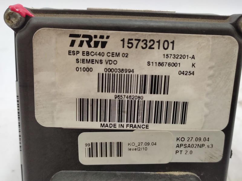 Abs 4541x3  - Peugeot 407 (6d_) 2.0 (6drfnb, 6drfne) 6