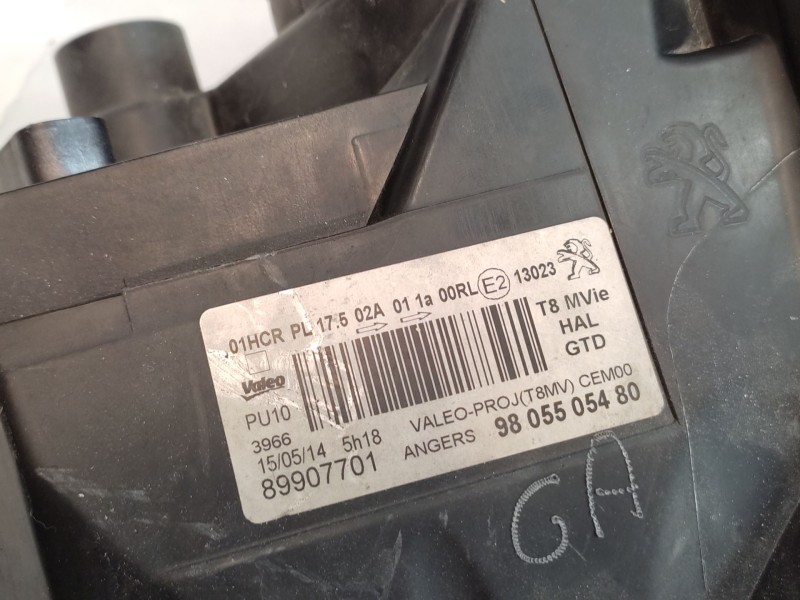 Recambio de faro izquierdo para peugeot 5008 (0u_, 0e_) 1.6 hdi referencia OEM IAM   