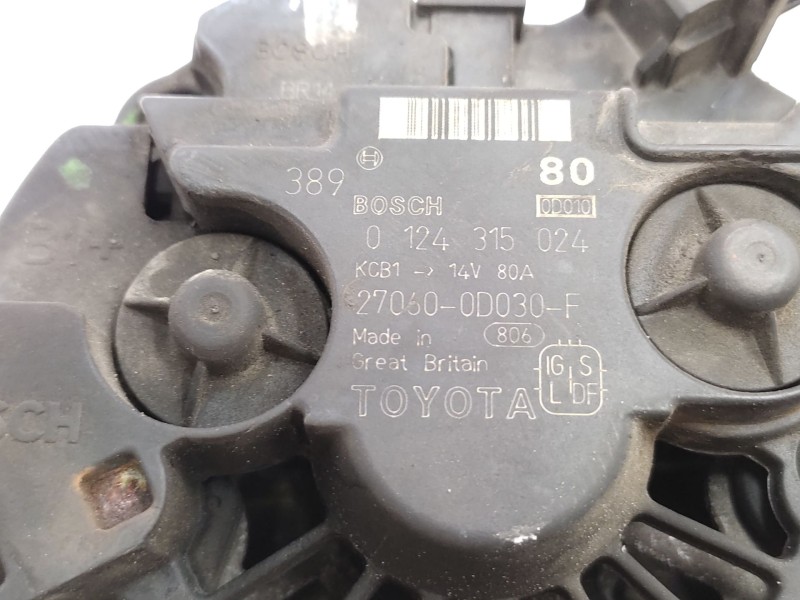 Alternador 270600d030 0124315024 - Toyota Avensis (_t22_) 1.8 Vvt-i (zzt221_) 7