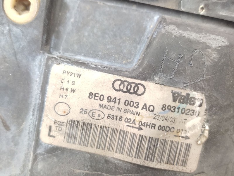 Faro Izquierdo 8e0941003aq 8e0941029q  - Audi A4 B6 Avant (8e5) 2.5 Tdi 4