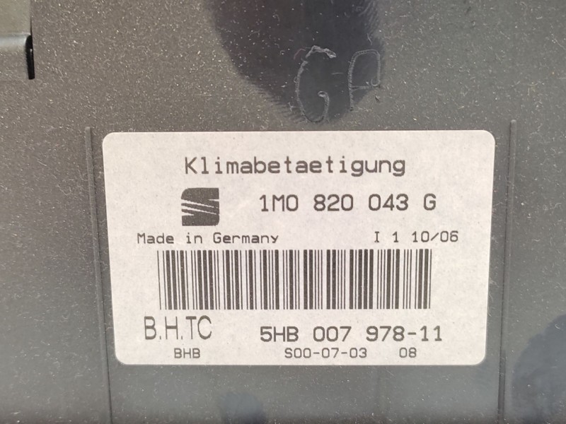 Recambio de mando climatizador para seat leon (1m1) 1.6 16 v referencia OEM IAM   