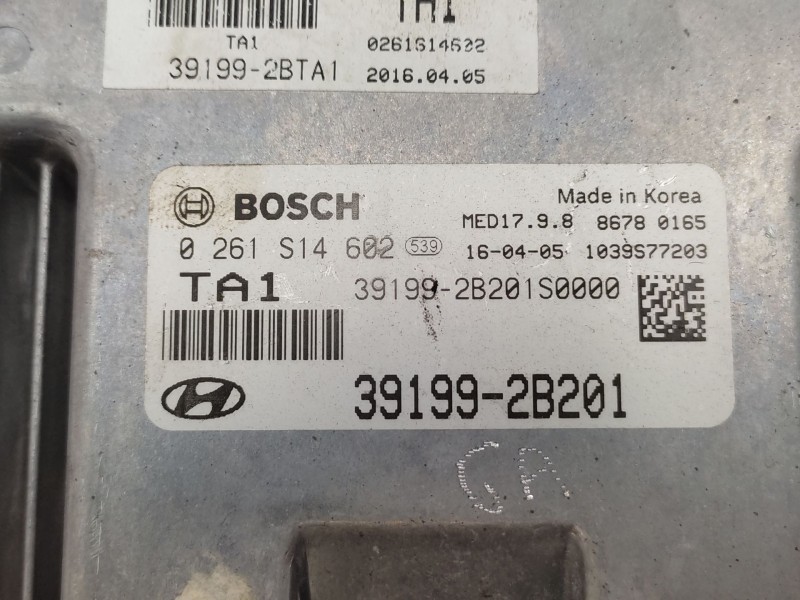 Centralita Motor Uce 391992b201 0261s14602 - Hyundai Tucson (tl, Tle) 1.6 Gdi 3