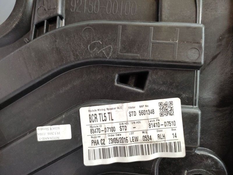Elevalunas Trasero Izquierdo 83470d7100 83471d7000  - Hyundai Tucson (tl, Tle) 1.6 Gdi 3