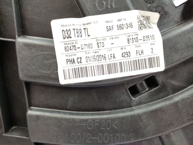 Recambio de elevalunas delantero izquierdo para hyundai tucson (tl, tle) 1.6 gdi referencia OEM IAM  82471D7010 