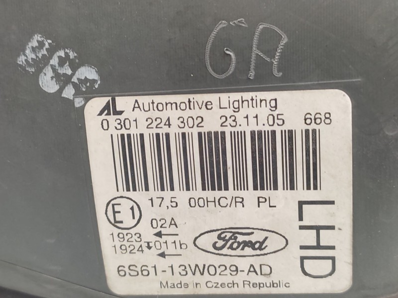Recambio de faro derecho para ford fiesta v (jh_, jd_) 1.4 tdci referencia OEM IAM   