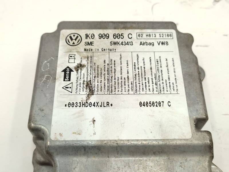 Recambio de centralita airbag para volkswagen golf v (1k1) 1.9 tdi referencia OEM IAM   