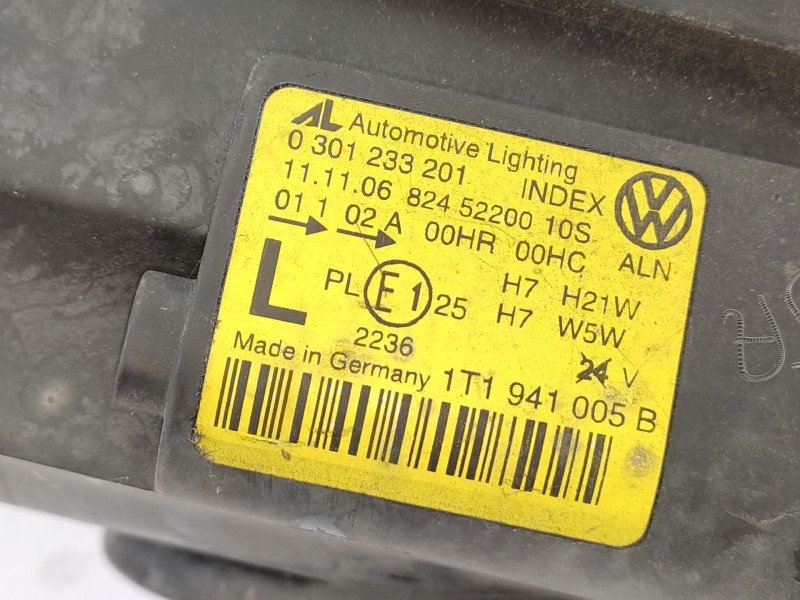 Recambio de faro izquierdo para volkswagen touran (1t1, 1t2) 2.0 tdi 16v referencia OEM IAM  1T1941005B 