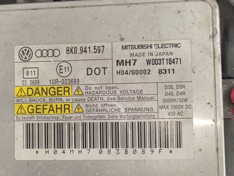 Recambio de faro derecho para audi a4 b8 (8k2) 2.0 tdi referencia OEM IAM   