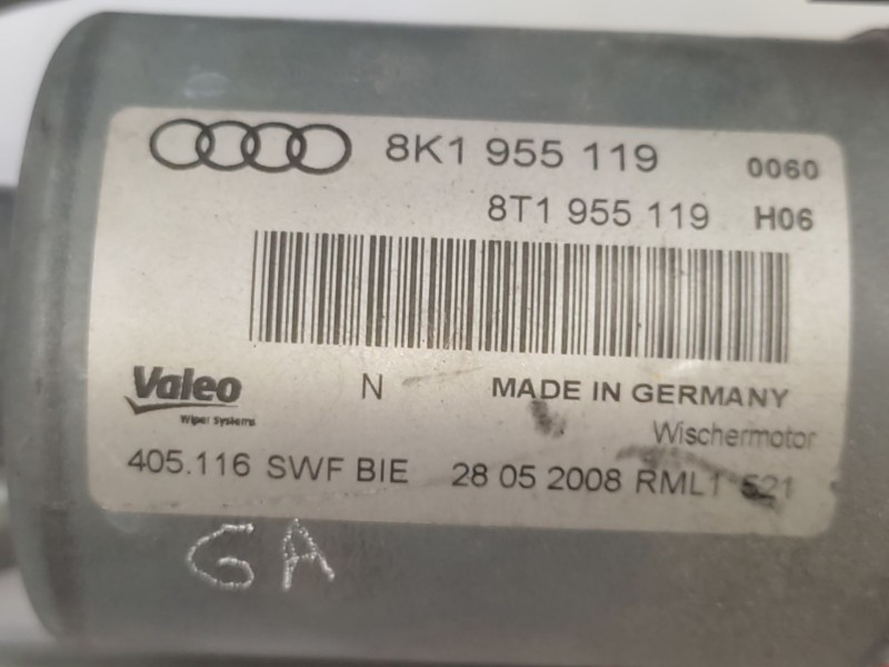 Recambio de motor limpia delantero para audi a4 b8 (8k2) 2.0 tdi referencia OEM IAM   