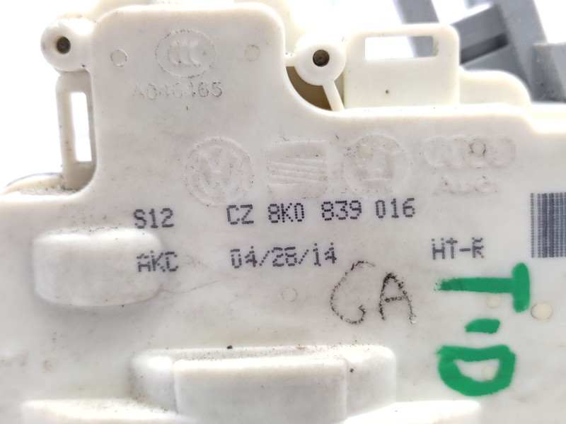 Recambio de cerradura puerta trasera derecha para audi a4 b8 (8k2) 2.0 tdi referencia OEM IAM   