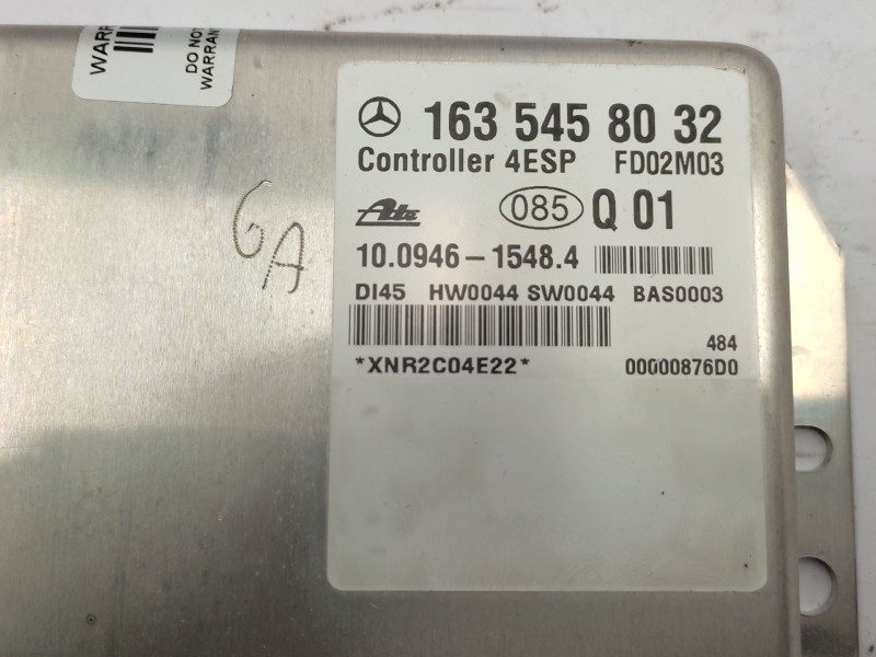 Recambio de centralita abs para mercedes-benz clase m (w163) ml 270 cdi (163.113) referencia OEM IAM   