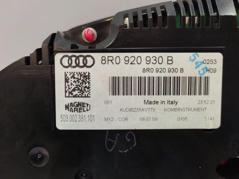 Recambio de cuadro instrumentos para audi q5 (8rb) 2.0 tfsi quattro referencia OEM IAM  8R0920930B 