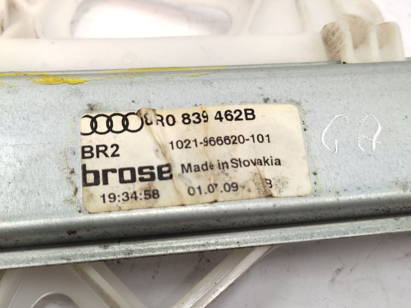 Recambio de elevalunas trasero derecho para audi q5 (8rb) 2.0 tfsi quattro referencia OEM IAM  8R0839462D 