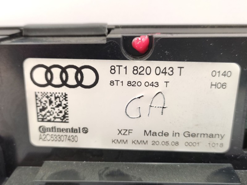 Recambio de mando climatizador para audi a4 b8 (8k2) 2.0 tdi referencia OEM IAM   