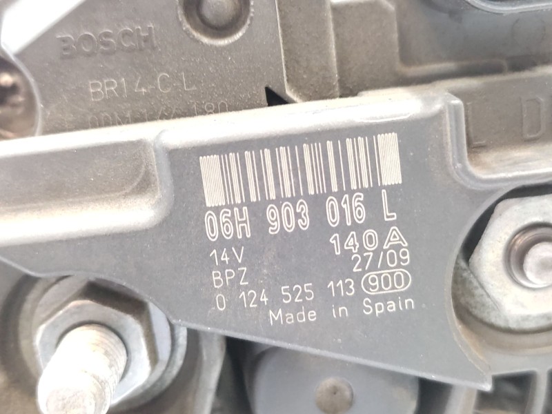 Alternador 06h903016l 0124525113 - Audi Q5 (8rb) 2.0 Tfsi Quattro 6