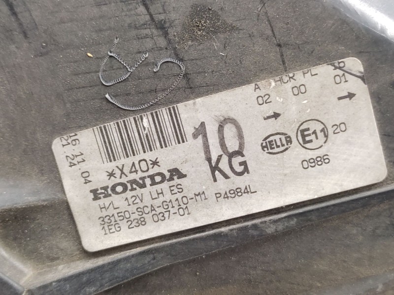 Faro Izquierdo 33150scag110 33151scae11  - Honda Cr-v Ii (rd_) 2.0 (rd5) 4