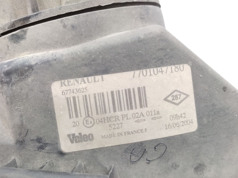 Recambio de faro derecho para renault megane i classic (la0/1_) 1.6 16v (la00, la04, la0b, la11, la16, la19, la1j, la1k,... refe