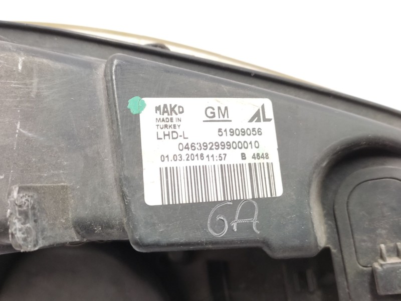 Recambio de faro izquierdo para opel combo furgón/monospace (x12) 1.3 cdti (b05) referencia OEM IAM   