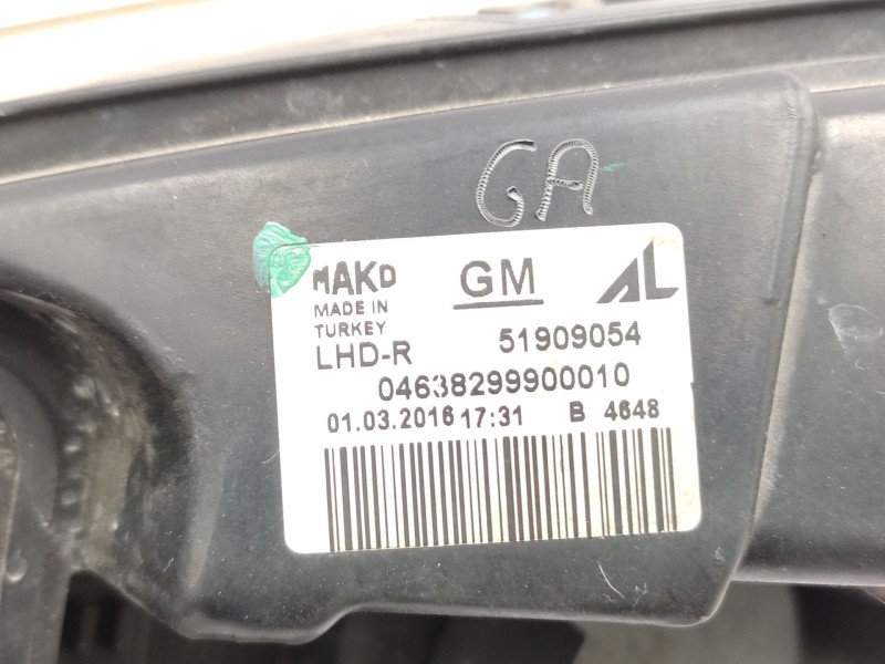 Recambio de faro derecho para opel combo furgón/monospace (x12) 1.3 cdti (b05) referencia OEM IAM   
