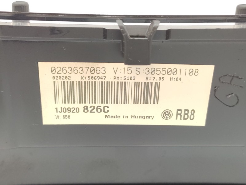 Recambio de cuadro instrumentos para volkswagen golf iv (1j1) 1.9 tdi referencia OEM IAM   