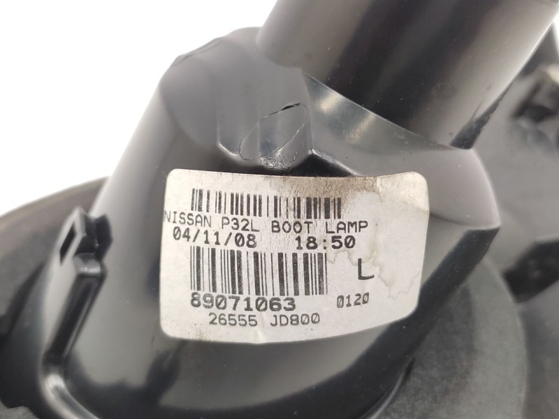 Recambio de piloto trasero izquierdo interior para nissan qashqai i (j10, nj10) 1.5 dci referencia OEM IAM  26555JD800 