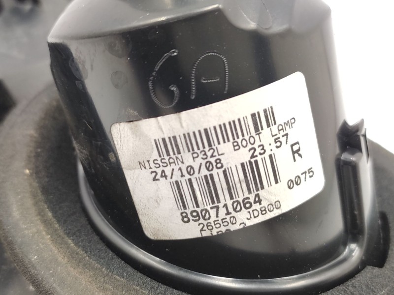 Recambio de piloto trasero derecho interior para nissan qashqai i (j10, nj10) 1.5 dci referencia OEM IAM  26550JD800 